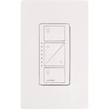 Lutron Lght Dmr,Switch Only,120V AC,Wht PD-6WCL-WH