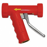 Sani-Lav Spray Nozzle,Red,Brass/SS,Pistol Grip N8R