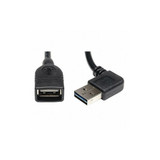Tripp Lite Reversible USB Extension Cable,Black UR024-18N-RA