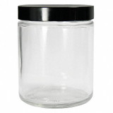 Qorpak Jar,240 mL,137 mm H,Clear,PK24 GLC-01656