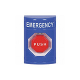 Emergency Push Button,Blue,SPDT Relay
