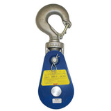 Yoke Pulley Block,Swvl Hook,3/8-1/2" Rope dia 6Y-4T4