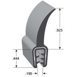 Trim-Lok Flap Seal,Coex,25 Ft. DD1201-25