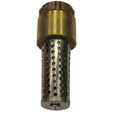 Campbell Foot Valve,Spring,Brass,1" FV-4TLF