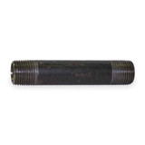 Beck Black Pipe Nipple,Threaded,1x5 In 0332624600