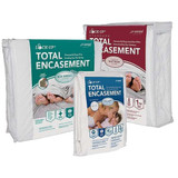 Lock-Up Mattress-Box Spring Protector,39"W,White 80TWXLBOX