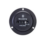 Trumeter Hour Meter,DC Quartz,Round,3 Hole 732-0001