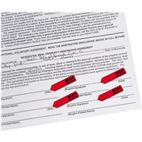 Post-It Sticky Arrows,1/2" x 1-3/4",PK4 684-RDSH