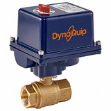 Dynaquip Controls Electronic Ball Valve,Brass,1/2 In. 189023B.1