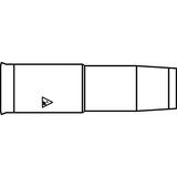 Tweco TWECO Cu Alloy Conical MIG Weld Nzl PK2 12101341