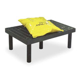 Structural Plastics Dunnage Rack,500 lb.,HDPE,36 W x 24 D D3624