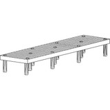 Structural Plastics Dunnage Rack,500 lb.,HDPE,36 W x 24 D D3624