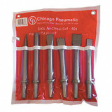 Chicago Pneumatic Chisel Set,Round Shank Shape,0.401 in CA155807