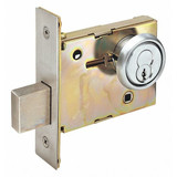 Arrow Lock Deadbolt,Mortise,Satin Chrome Finish N41 26D