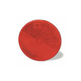 Grote Centr Mount Reflector,Round,Red,3-5/16"L 40152-3