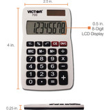 Victor Technology Portable Calculator,2 1-2" W,0.3" H 700