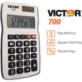 Victor Technology Portable Calculator,2 1-2" W,0.3" H 700