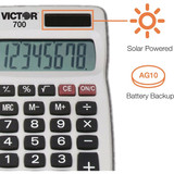 Victor Technology Portable Calculator,2 1-2" W,0.3" H 700
