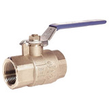 Milwaukee Valve Manual 2-Way Ball Valve,NPT,Brass BA-475BMS 3/4