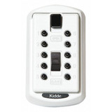 Kidde Lock Box,White,Surface,PushButton,2 Keys 1413