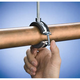 Nvent Caddy Pipe Clamp,1 3-8"MaxOD,Steel 454006