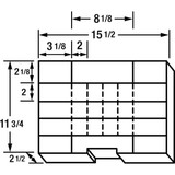 Flambeau Compartment Box,Snap,Gray,15 1/2 in 6770AH