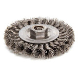 Weiler Twist Wire Wheel Brush,Threaded Arbor 94250