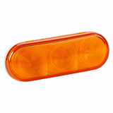 Grote Stop/Turn/Tail Light,Oval,Yellow,6-1/2"L 54173
