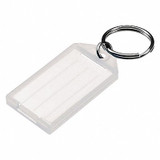 Lucky Line ID Key Tags with Flap,Clear,PK10 6051010