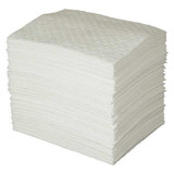 Brady Spc Absorbents Absorb Pad,Oil-Based Liquids,White,PK100 OP100