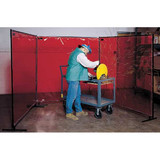 Steiner Welding Screen, 6 ft H, 8 ft W, Orange 538-6X8