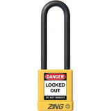 Zing Lockout Padlock,KD,Yellow,1-3/4"H 7054