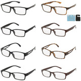 Shark Eyes Assorted Plastic Reading Glasses SPU4ASST Pack of 12