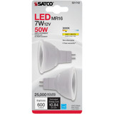 Satco Nuvo 50W Equivalent Warm White MR16 GU5.3 LED Floodlight Light Bulb (2-Pack)