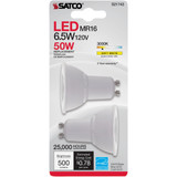 Satco Nuvo 50W Equivalent Warm White MR16 GU10 LED Floodlight Light Bulb