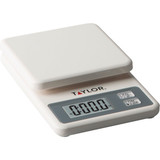 Taylor 11 Lb. White Compact Digital Food Scale 3817