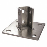 Calbrite Post Bases,Steel,Overall L 6in S45800PB00