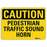 Lyle Rflctv Pedestrian Traffic Sign,10x14in U4-1584-RA_14X10