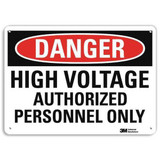 Lyle Danger Sign,7 in x 10 in,Aluminum  U1-1027-RA_10X7