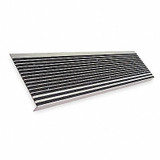 Wooster Products Stair Tread,Black,36in W,Extruded Alum 500BLA3
