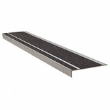 Wooster Products Stair Tread,Black,36in W,Extruded Alum 365BLA3