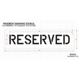 Rae Pavement Stencil,Reserved,6 in STL-116-70633