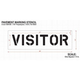Rae Pavement Stencil,Visitor,8 in STL-116-70834