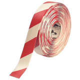 Mighty Line Floor Tape,Red/White,2 inx100 ft,Roll 2RWCHVRED