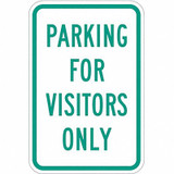 Lyle Visitor Parking Sign,18" x 12" T1-1038-HI_12x18