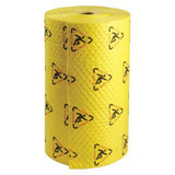 Brady Absorbent Roll,Chem/Hazmat,YLW,300ft L CH303