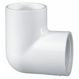 Manufacturer Varies 90 Elbow, 1/2 in, Schedule 40, White 407005