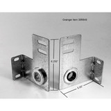 American Garage Door Supply Bearing End Plate,11 Ga,3-3/8 In,PR B1-BF338