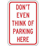 Lyle Humorous No Parking Sign,18" x 12"  LR7-81-12HA