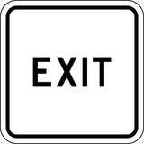 Lyle Exit Parking Sign,18" x 18" LR7-69A-18HA